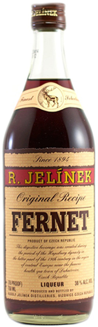 R. Jelinek R. Jelinek Original Recipe Fernet 76 Proof 50ml