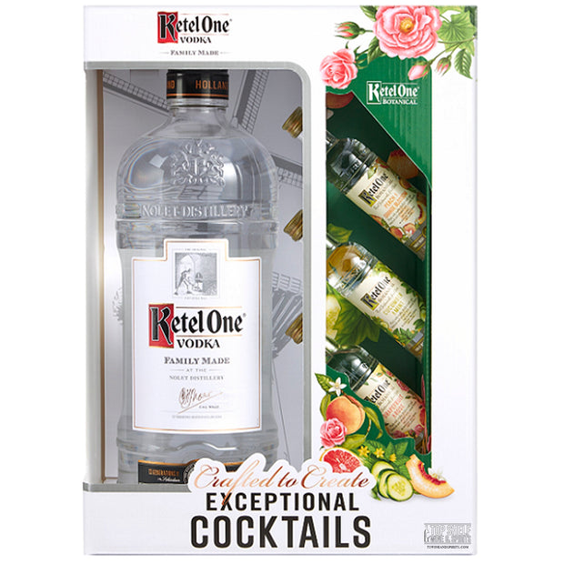 Ketel One Vodka with 3 botanicals Gift set 1.75L