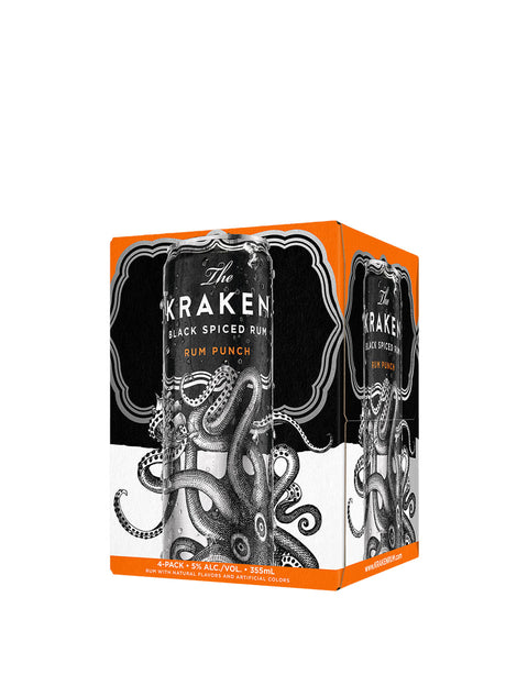 The Kraken Black Spiced Rum Punch (4 Pack) 355 ml