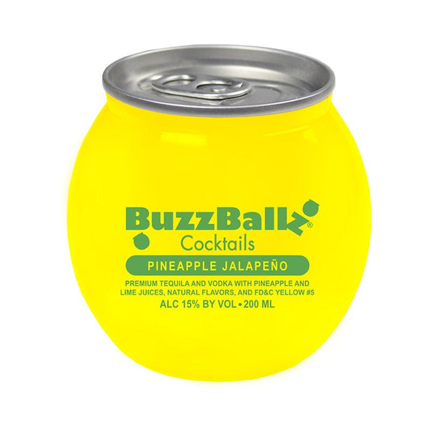Buzzballz Pineapple Jalapeno Cocktail 24 Pack 200 Ml LiquorVerse Buzzballz Pineapple Jalapeno Cocktail 24 Pack 200 Ml LiquorVerse