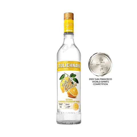 Stolichnaya Citrus Flavored Premium Vodka 750ml