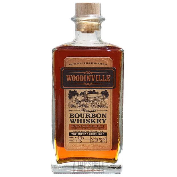 Top Shelf Woodinville Bourbon Single Barrel Cask Strength Barrel 6194 750ml