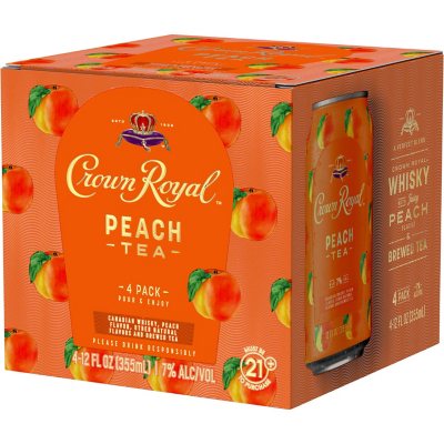 Crown Royal Peach Tea 4x355 ml