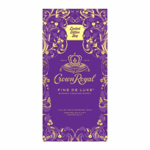 Crown Royal Collectible Holiday Bag Fine De Luxe 1.75 L