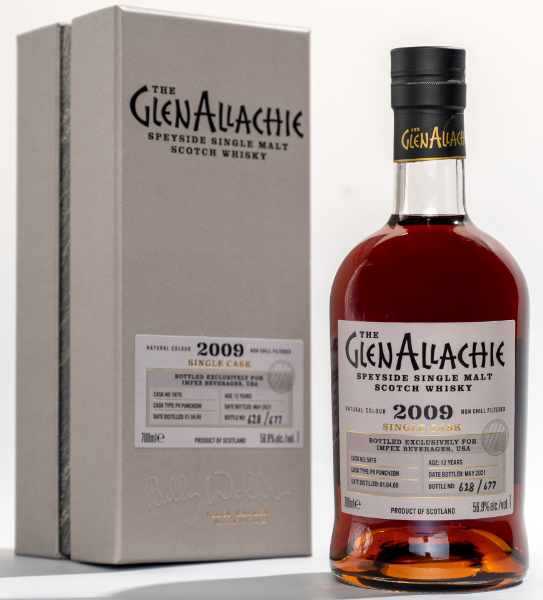 GlenAllachie PX Puncheon Cask Single Malt Scotch 2009 750 ml