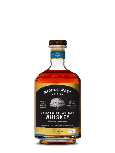 Middle West Spirits Straight Wheat Whiskey Small Batch Craft (Batch #066) 750 ml