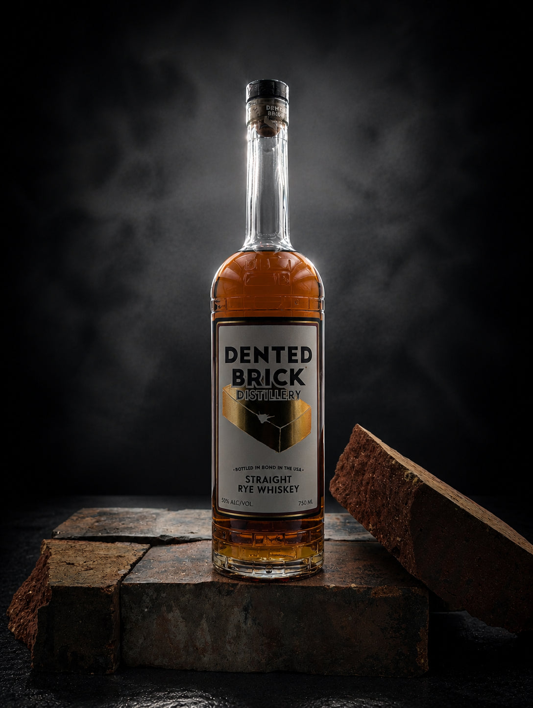 Dented Brick Distillery Bottled-In-Bond Straight Rye Whiskey 750ml