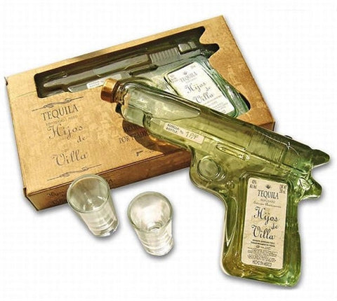 Hijos de Villa Hijos de Villa Reposado Gift Pack w/2 Shot Glasses Pistol Bottle 200ml