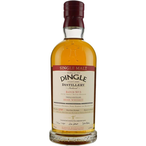Dingle Batch No. 5 Triple Distilled Single Malt Irish Whisky 750 ml