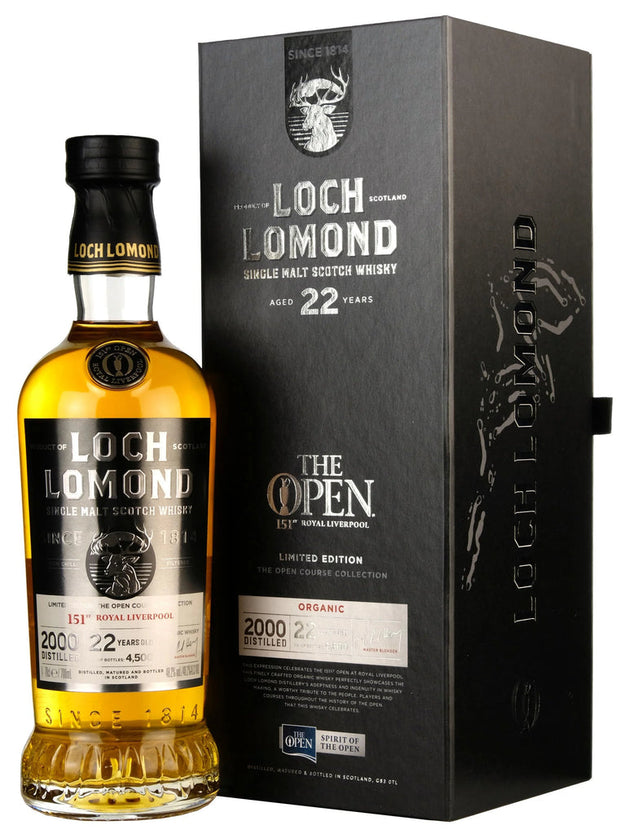 Loch Lomond The Open Course Organic 2000 Distilled 22 year 750 ML