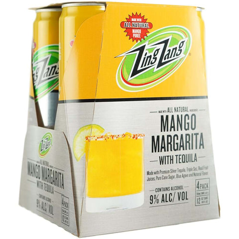 Zing Zang Mango Margarita w/ Tequila ( 4 Pack) 355 ML
