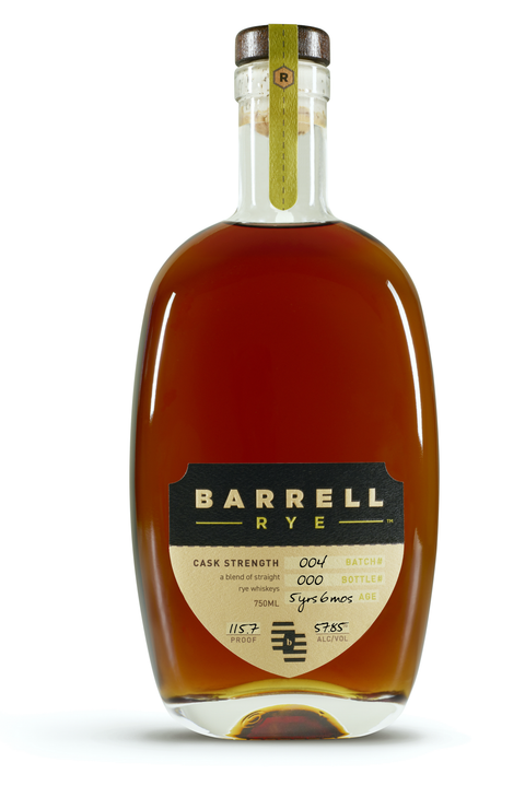 Barrell Rye cask strength blend of straight rye whiskeys 750ml bottle