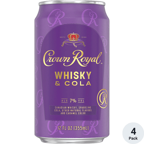 Crown Royal Whisky & Cola 4x355 ml