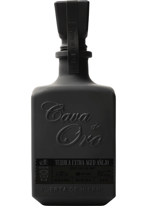 Cava De Oro Extra Aged Anejo Black Tequila 750ml
