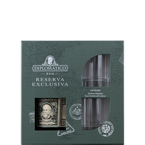 Diplomatico Reserva Exclusiva Rum /w gift set 750 ml