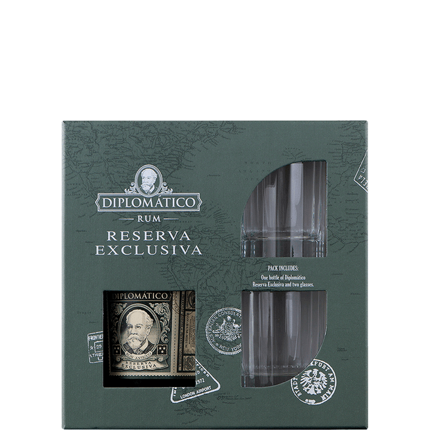 Diplomatico Reserva Exclusiva Rum /w gift set 750 ml