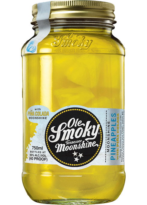 Ole Smoky Pineapples with Pina Colada Moonshine 750ml
