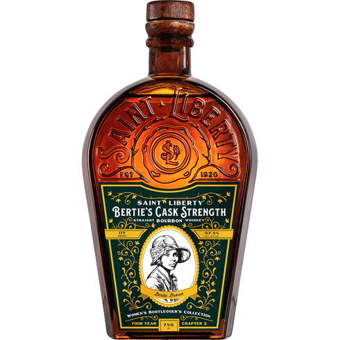 Saint Liberty Saint Liberty Bertie's Mash Bill Cask Strength Straight Bourbon Proof 115 Bertie Brown 4 year 750 ml