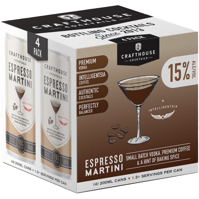 CraftHouse Cocktails Espresso Martini 4-pack