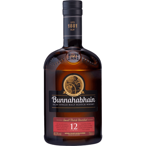 Bunnahabhain 12 yr small batch single malt whisky 750 ml