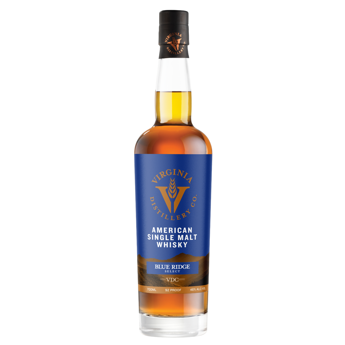 Virgina Distillery Blue Ridge Select Single Malt Whisky 750ml