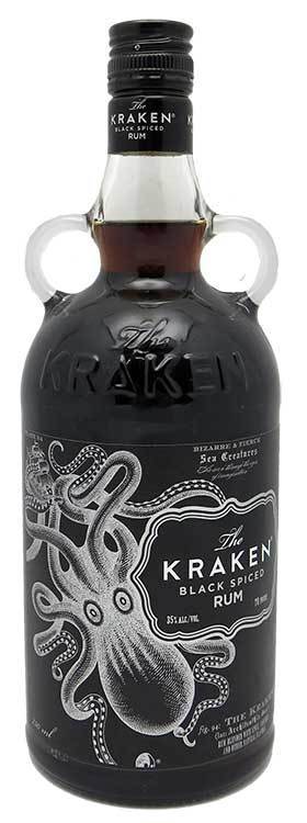 The Kraken Black Spiced 70 proof Black Label 750 ml