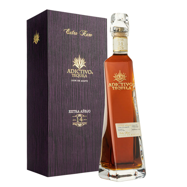 Adictivo Tequila Extra Rare Extra Anejo Edition De Reyes 14 year 750 ML