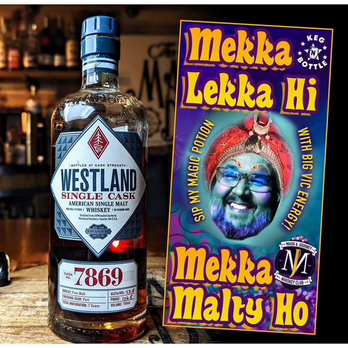 Keg N Bottle Westland American Single Malt Cask No 7869 Mekka Lekka 750ml