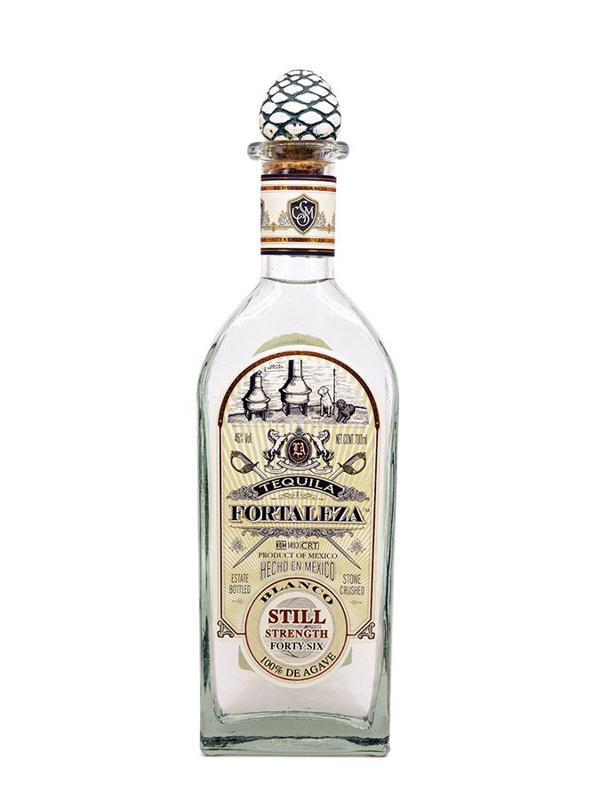 Fortaleza Blanco Still Strength Forty-Six Tequila bottle