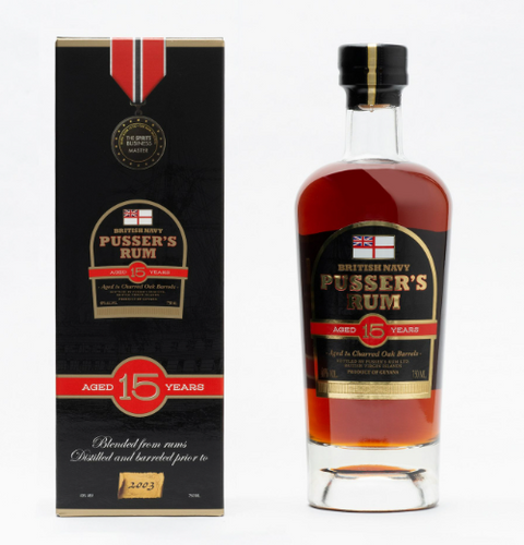 Pussers British Navy 15 Year Old Rum 750 ml