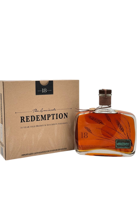 Redemption The Ancients Old Premium Bourbon Whiskey Barrel Proof 18 year 750 ML