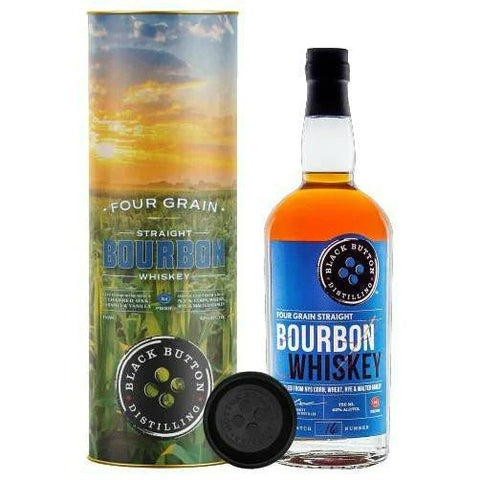 Black Button Four Grain Straight Bourbon Whiskey Gift Pack 750 ml