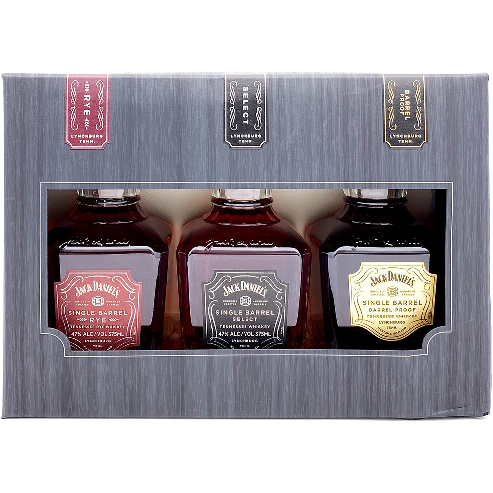 Jack Daniels Single Barrel Collection Gift Set 3x375ml