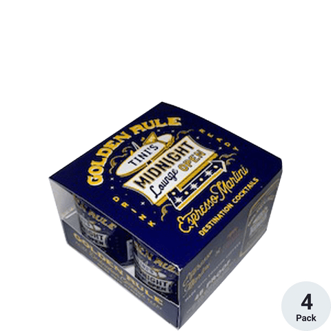 Golden Rule Tinis Midnight Espresso Martini (4 pack) 100ml