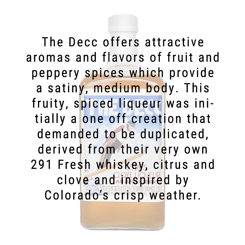 291 Colorado The DECC Citrus Clove Liqueur 750ml