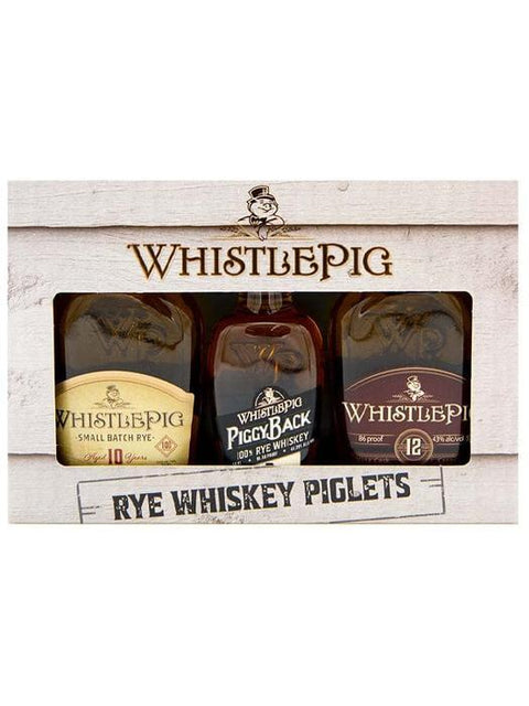 WhistlePig Rye Whiskey Piglets 3 Pack Gift Pack 50 ml