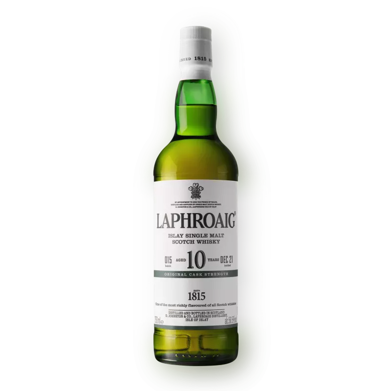 Laphroaig Islay Single Malt Scotch Original Cask Strength (Batch 015) 10 year 750ml