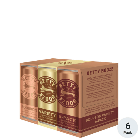 Betty Booze Bourbon Variety 6 Pack 355 ml