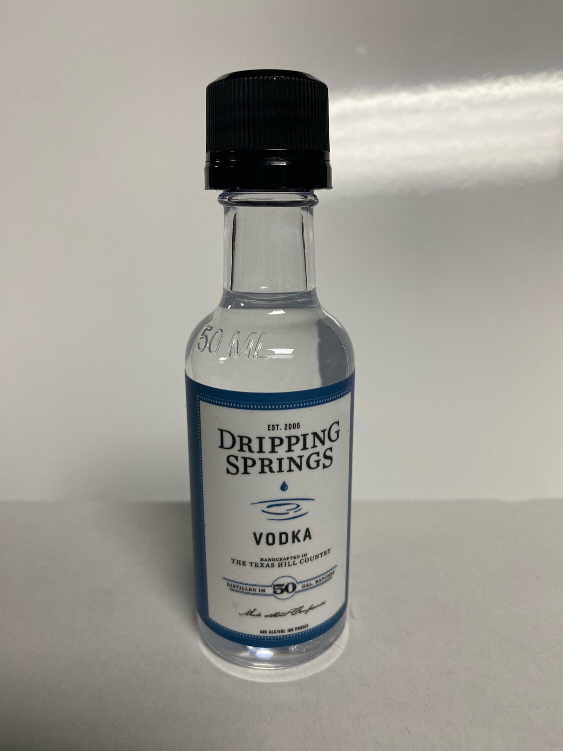 Dripping Springs Vodka 50ml bottle