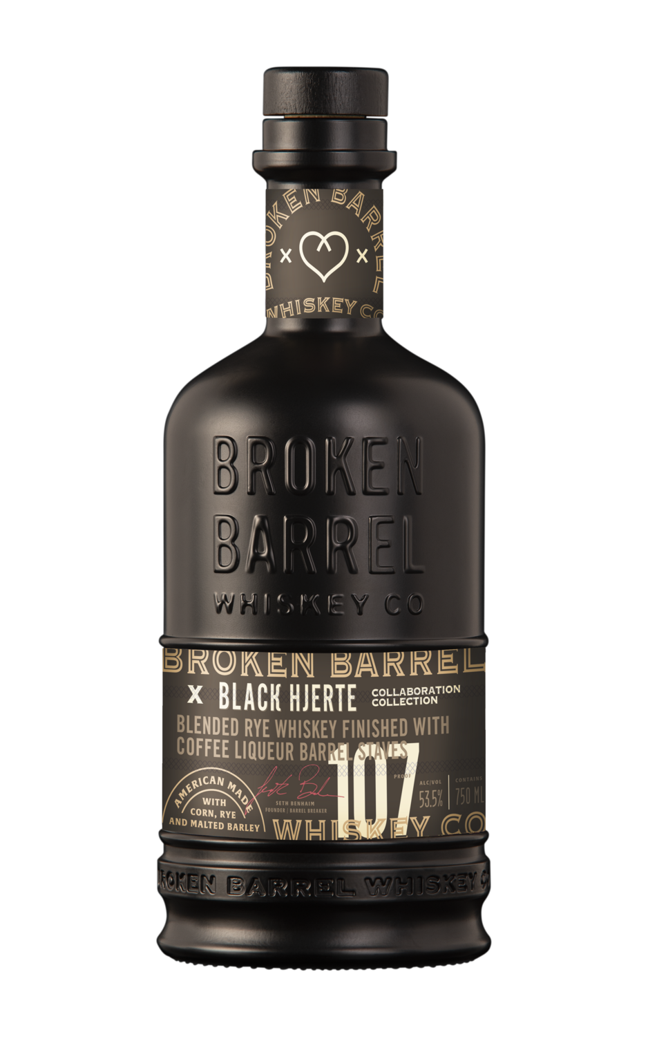 Broken Barrel Whiskey T-Shirt – Risk Taker Barrel Break Black Large
