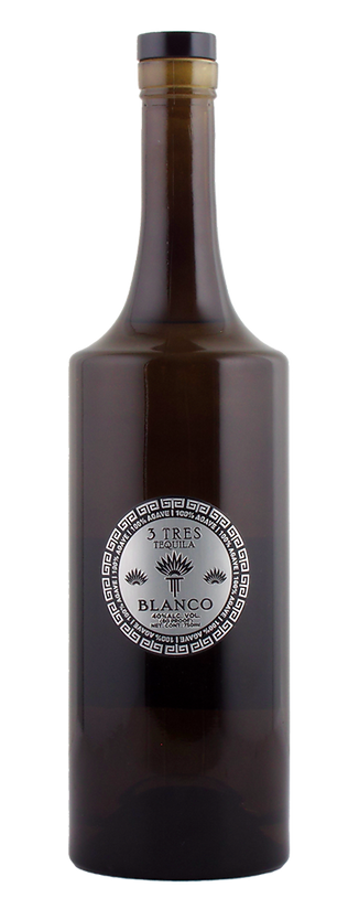 3 Tres Blanco Tequila 750ml bottle