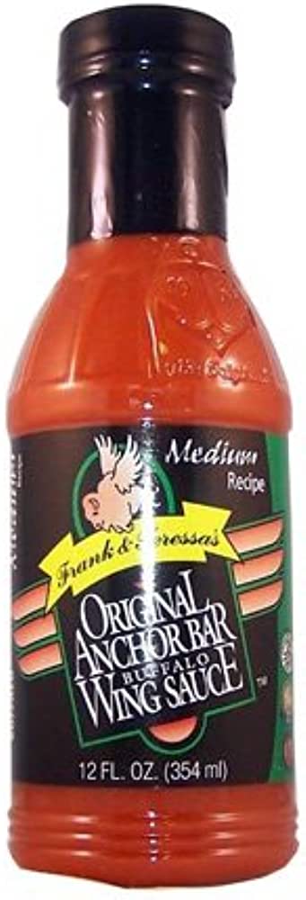 Frank & Teressa's Anchor Bar Medium Original Buffalo Wing Sauce 12oz