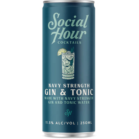 Social Hour Gin & Tonic 4 x 250ml cans
