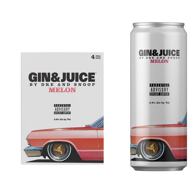 Gin and Juice Melon 4/355ml 355ml
