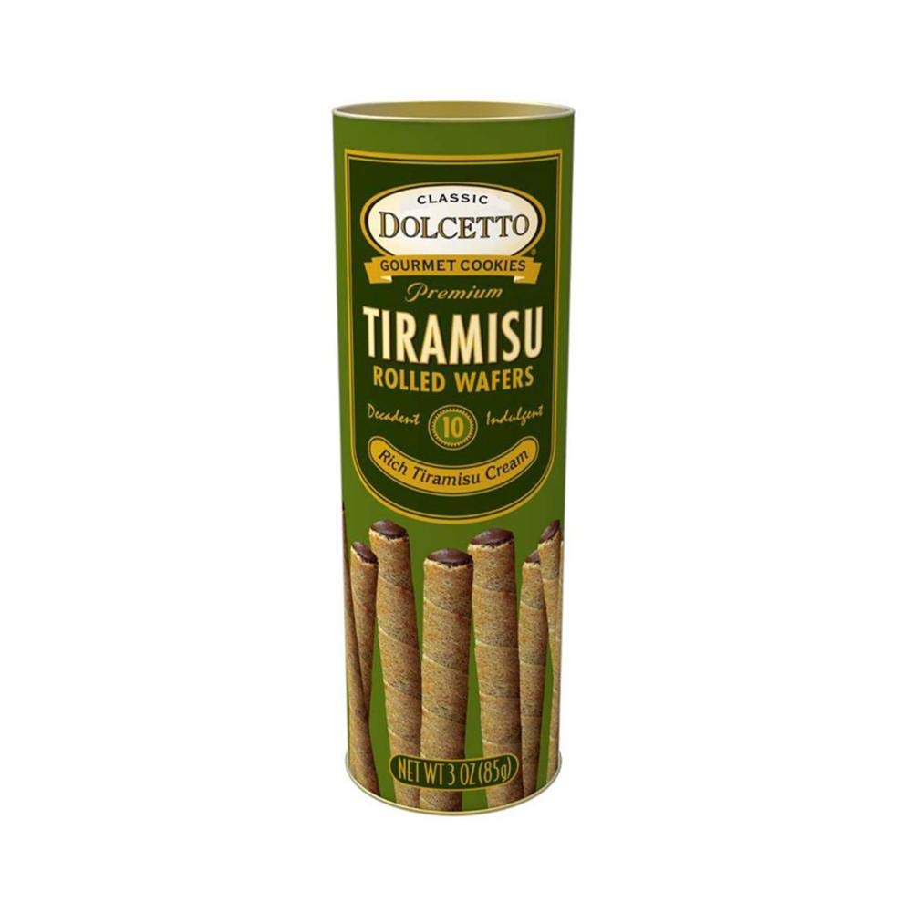 Classic Dolcetto Premium Tiramisu Rolled Wafers 3oz