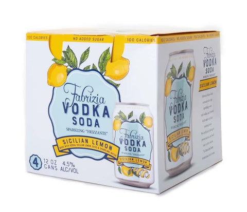 Fabrizia Soda Sicilian Lemon 4 pack 355ml