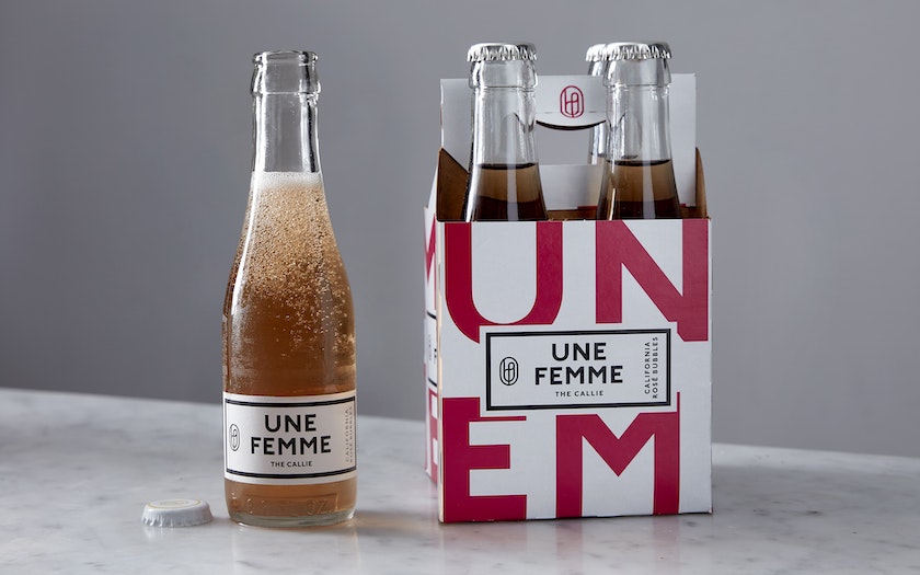 Une Femme The Callie California Rose Bubbles (4 Pack) 187 ML