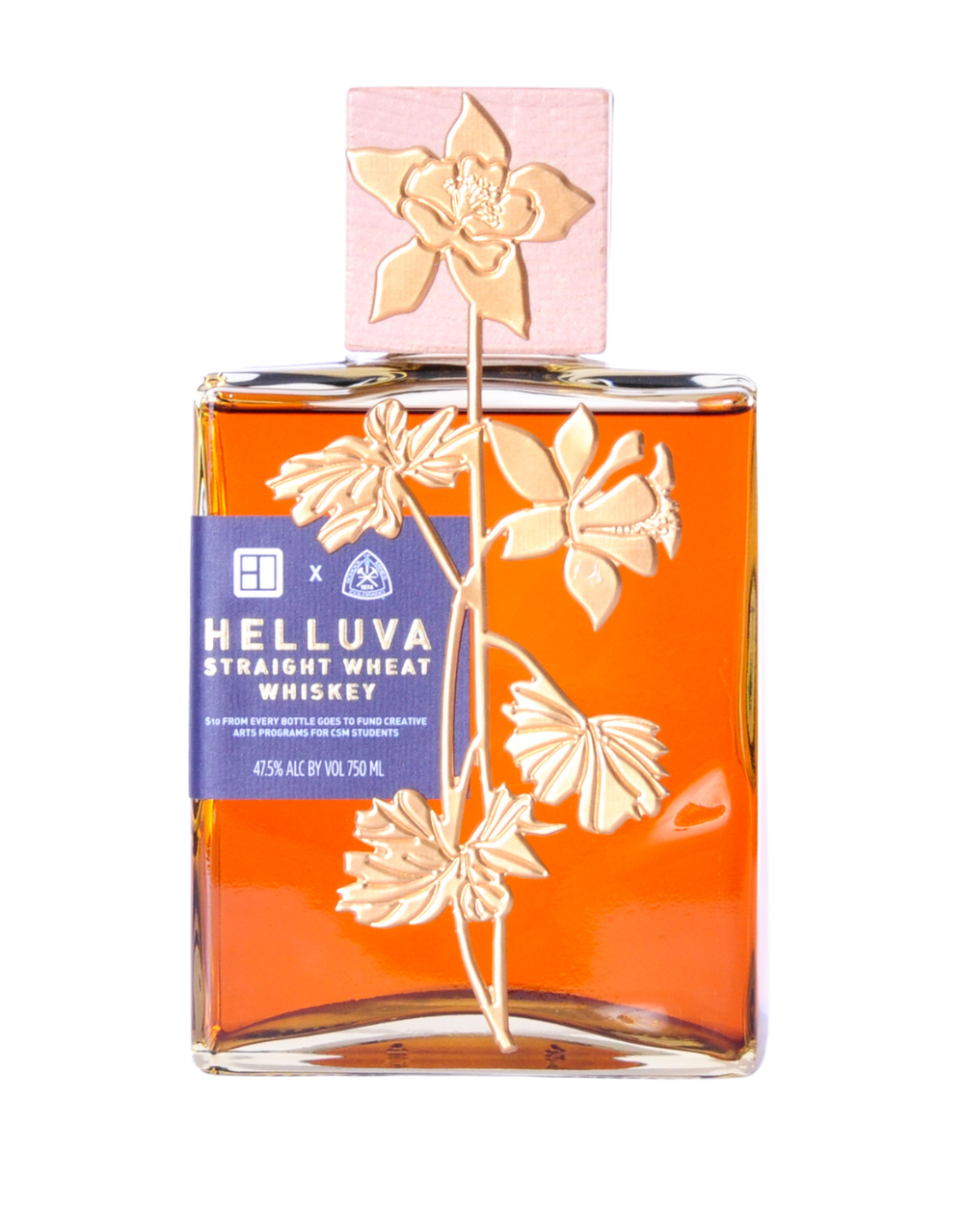 The Block Distilling Co Helluva Straight Wheat Whiskey 750 ML