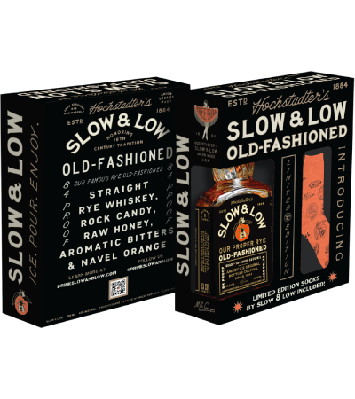 Hochstadter's Slow & Low Old-Fashioned Value Pack with Custom Socks 750ml
