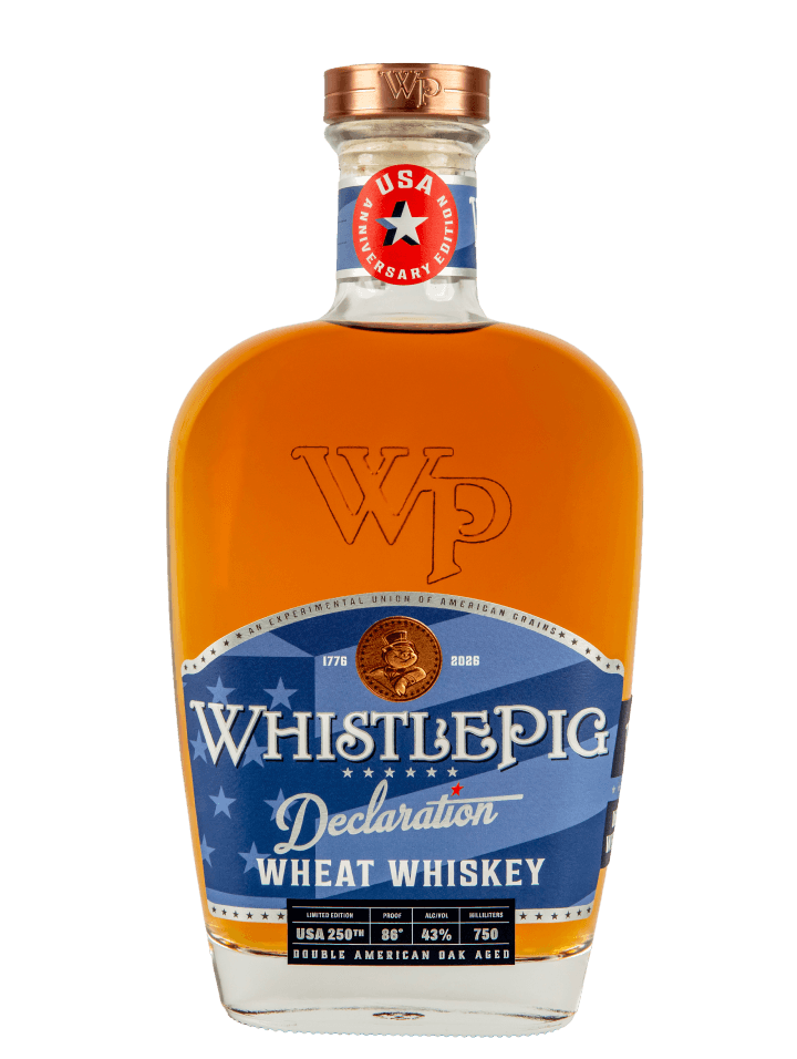 WhistlePig Declaration wheat whiskey 750ml commemorative bottle